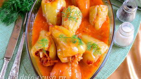 перец фаршированный овощами
