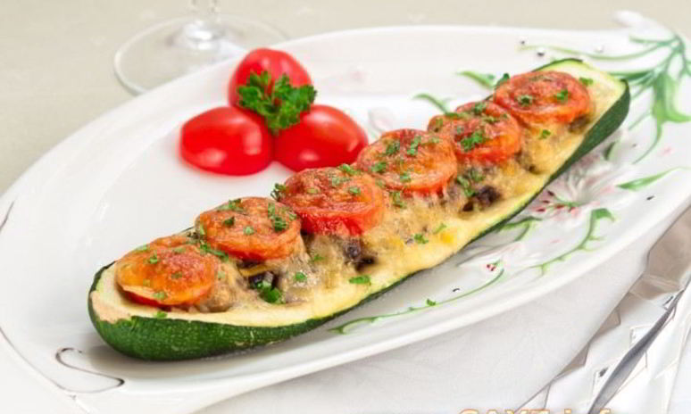 Рецепт цуккини, фаршированные грибами