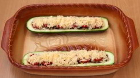 цуккини, фаршированные грибами