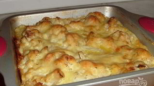 Цветная капуста с сыром запеченная