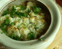 Цветная капуста в горшочке