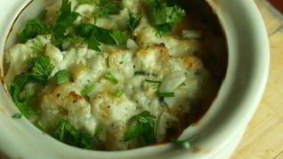 Цветная капуста в горшочке