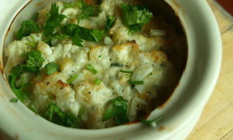 Рецепт цветной капусты в горшочке