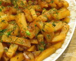 Тушеная картошка в мультиварке