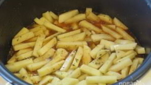 тушеная картошка в мультиварке