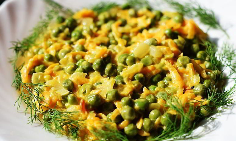 Рецепт тушеного горошка