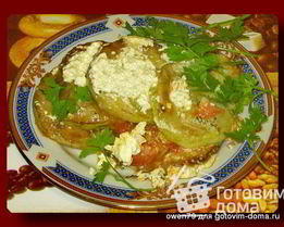 Тушеные кабачки с помидорами