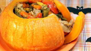 Тыква Фаршированная голова Джека