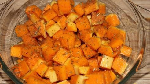 тыква запеченная с орехами и сыром дор блю