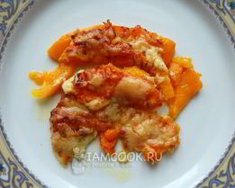 Тыква, запеченная с сыром