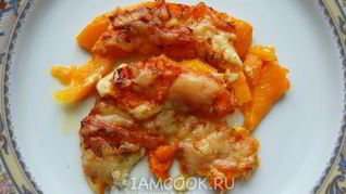 Тыква, запеченная с сыром