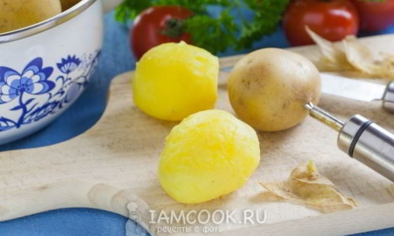 Рецепт вареной картошки в мундире