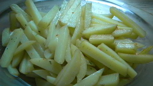 весенний запеченный картофель со свининой