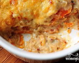 Запеченный сладкий картофель с беконом и сыром