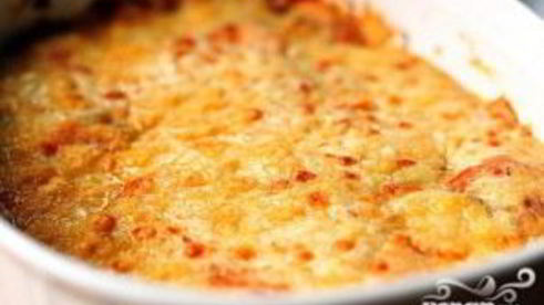 запеченный сладкий картофель с беконом и сыром