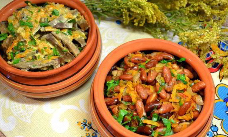 Рецепт фасоли и печень свиная