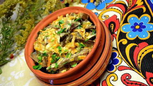 фасоль и печень свиная