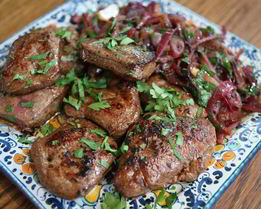 Говяжья печень по-венециански