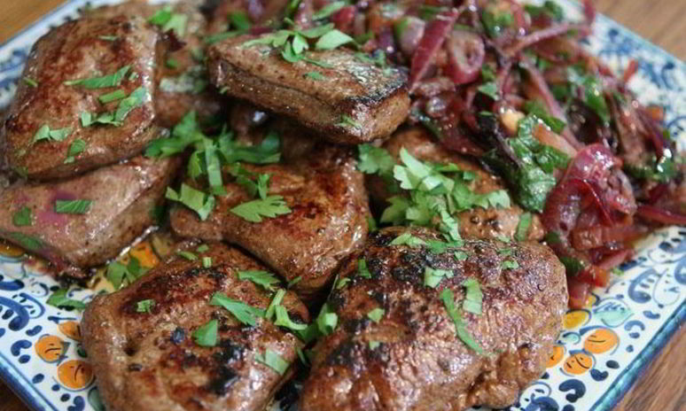 Рецепт говяжьей печени по-венециански