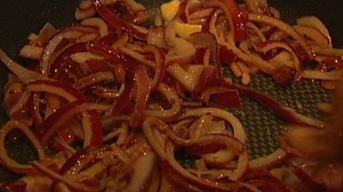 говяжья печень по-венециански