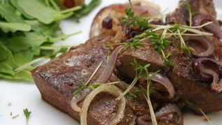 Говяжья печень с приправой персияд