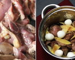 Куриная печень по-японски