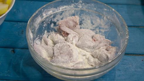 куриная печень с яблоками