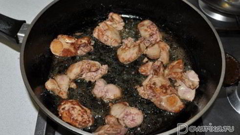 куриная печень терияки