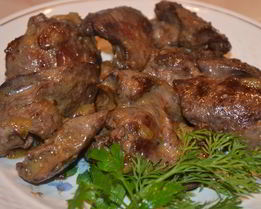 Куриная печень в аэрогриле