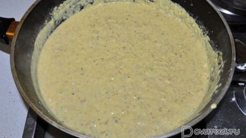 куриная печень в орехово-сметанном соусе