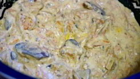 куриная печень в сметанном соусе