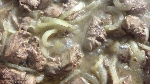 куриная печень в соусе морней