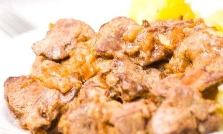 Рецепт куриной печени в сырном соусе