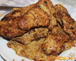 Отбивные из печени свиной