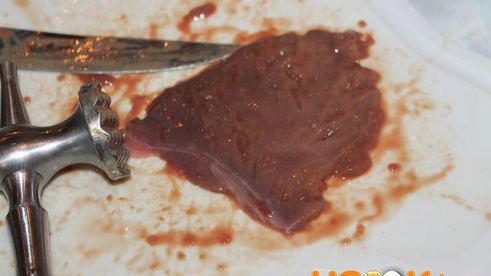 отбивные из печени свиной