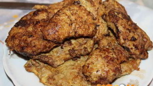 отбивные из печени свиной