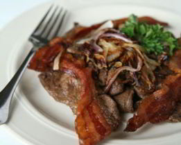 Печень индейки на сковороде