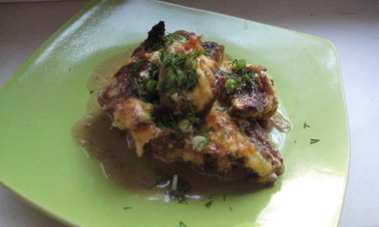 Рецепт печени на капустной подушке