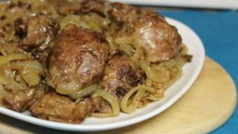 печень на сковороде