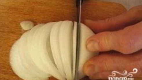 печень по-бефстрогановски