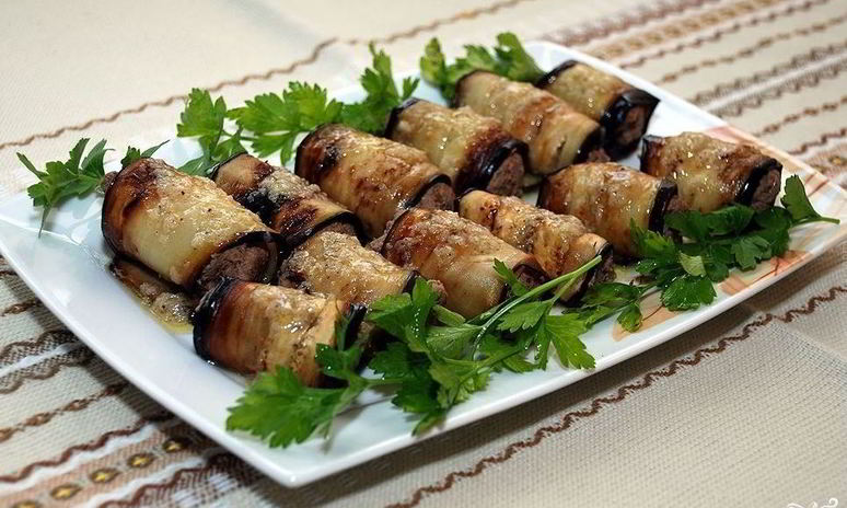 Рецепт печени с баклажанами