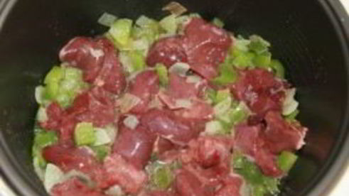 печень с рисом