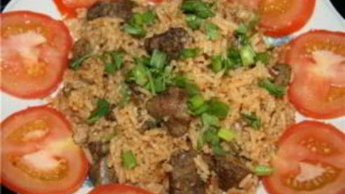 печень с рисом