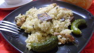 Печень со свининой