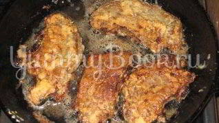 Печень свинины жареная