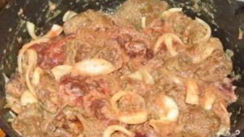 печень, тушенная в молоке