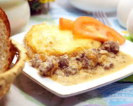 Печень в горшочке