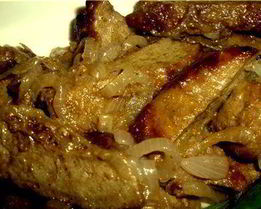 Сочная говяжья печенка