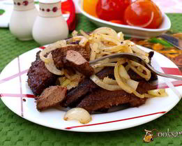 Свиная печень по-московски