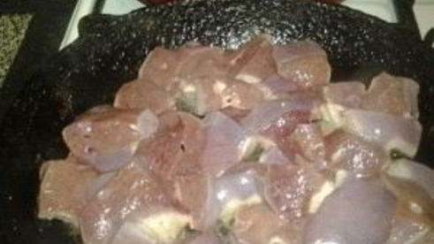 свиная печень в сметане